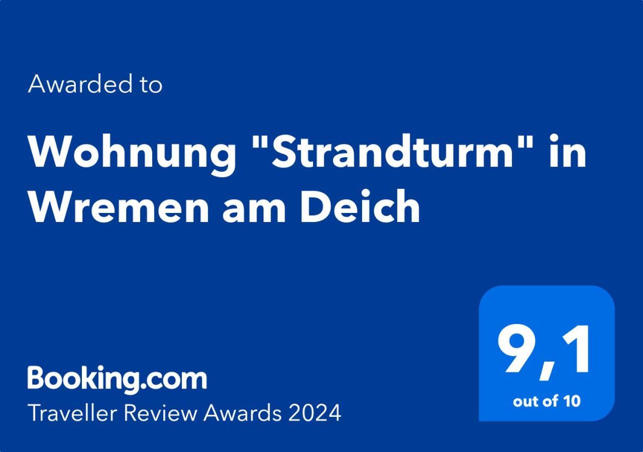 Wohnung "Strandturm" In Wremen Am Deich 外观 照片